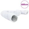 vidaXL Conduta de ventilação 6 m Ø10 cm alumínio e PVC