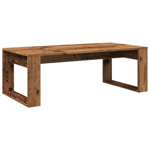 vidaXL Mesa de centro 102x50x35 cm derivados de madeira madeira velha
