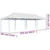 vidaXL Tenda para festas pop-up dobrável 3x9 m branco