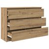 vidaXL Aparador 100x35x76 cm derivados de madeira carvalho artisiano