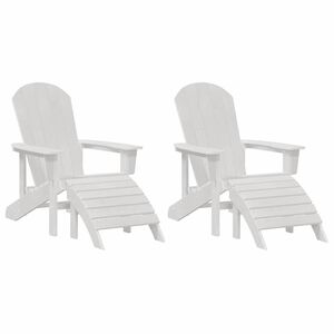 vidaXL Cadeira de Jardim 2 unid. Branco Polietileno