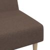 vidaXL Sof&aacute;-cama de 2 lugares tecido cinzento-acastanhado