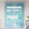 vidaXL Cortinas de voile com la&ccedil;os 2 pcs turquesa 140x260 cm