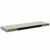 vidaXL Prateleiras de parede 2 pcs 80x23,5x3,8cm MDF cinzento-cimento