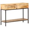 vidaXL Mesa consola 100x35x76 cm madeira de mangueira maci&ccedil;a