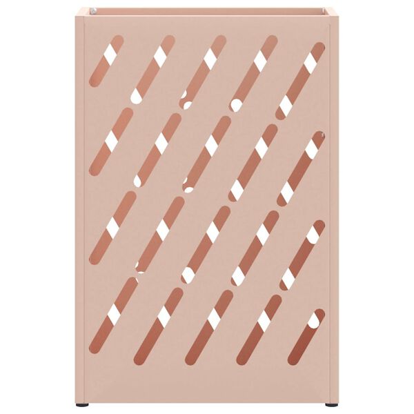 vidaXL Suporte de Guarda-Sol Rosa 28 x 12 x 41 cm A&ccedil;o