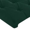 vidaXL Cabeceira Verde Escuro 180x7x118/128 cm Veludo