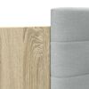 vidaXL Estrutura cama c/ cabeceira/luzes LED 120x200cm carvalho sonoma
