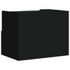 vidaXL Mesas de cabeceira de parede 2 pcs 45x30x35 cm preto