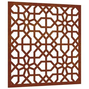 vidaXL Decora&ccedil;&atilde;o p/ muro de jardim 55x55 cm a&ccedil;o corten design &aacute;rabe