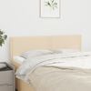 vidaXL Cabeceiras creme 144x5x78/88 cm tecido
