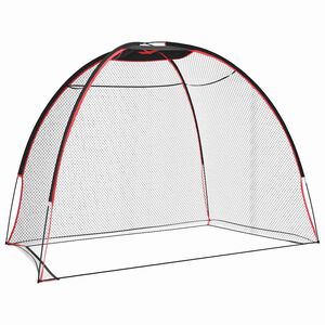 vidaXL Apoio de Treinamento de Golfe Preto 314 x 150 x 206 cm