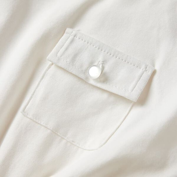 Vestido de manga curta para criança cor cru 92