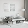 vidaXL Estrutura de cama 140x190 cm metal preto