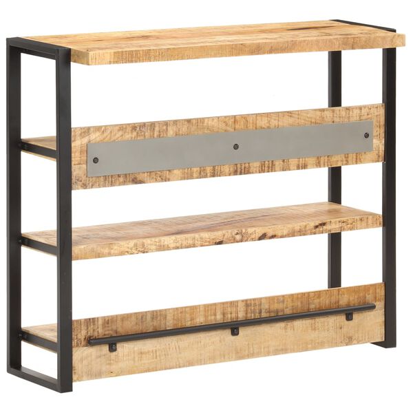 vidaXL Mesa de bar 120x40x101 cm madeira de mangueira &aacute;spera