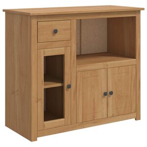 VidaXL Aparador com Micro-ondas PANAMA Cera de Mel 99,5 x 44 x 86,5 cm
