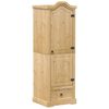 vidaXL Roupeiro Corona 55x52x170 cm madeira de pinho maci&ccedil;a