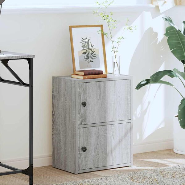 vidaXL Estante 40x24x52 cm derivados de madeira cinzento sonoma