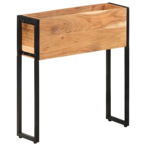 vidaXL Vaso/floreira 60x20x68 cm madeira de ac&aacute;cia maci&ccedil;a