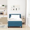 vidaXL Cama Box com colch&atilde;o Azul Escuro 200 x 90 cm Poli&eacute;ster