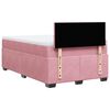 vidaXL Cama boxspring com colch&atilde;o 120x200 cm veludo rosa
