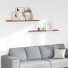 vidaXL Prateleira de Parede 2 pcs Vermelho 115 x 9 x 3 cm