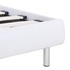 vidaXL Estrutura de cama 90x200 cm couro artificial branco