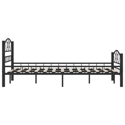 vidaXL Estrutura de cama 120x200 cm aço preto