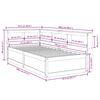 vidaXL Cama com estante sem colch&atilde;o 75x190 cm pinho maci&ccedil;o branco