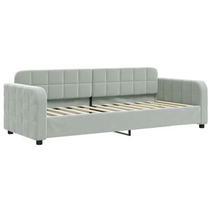 vidaXL Sof&aacute;-cama 80x200 cm veludo cinzento-claro