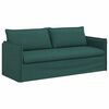 vidaXL Sof&aacute; 2 pcs Verde Escuro 196 x 82 x 85 cm tecido