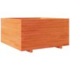 vidaXL Vaso/floreira de jardim 90x90x49,5 cm pinho maci&ccedil;o castanho mel