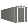 vidaXL Abrigo de jardim 192x855x223 cm a&ccedil;o galvanizado cinzento-claro