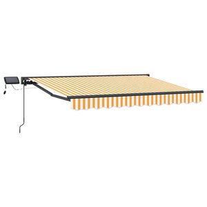 vidaXL Estrutura de Toldo Manual com LEDs 3,5 x 2 m
