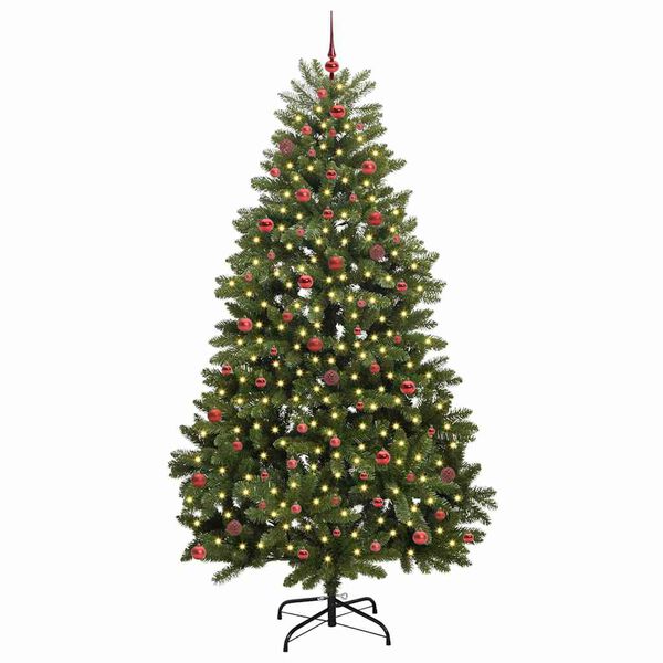 vidaXL &Aacute;rvore de Natal Artificial Verde 270 cm PVC e Metal