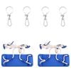 vidaXL Assentos de baloi&ccedil;o com cordas 2 pcs 38x16 cm PE azul