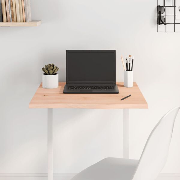 vidaXL Tampo de mesa 60x60x2 cm carvalho maci&ccedil;o n&atilde;o tratado