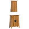 vidaXL 2 pcs conjunto m&oacute;veis p/ casa de banho madeira de pinho maci&ccedil;a