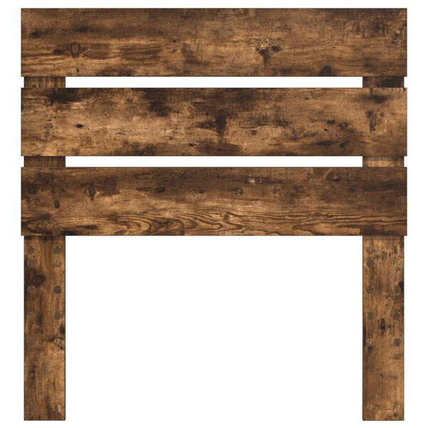 vidaXL Cabeceira Carvalho Defumado 90 cm Madeira processada