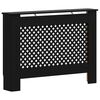 vidaXL Cobertura de radiador 112x19x81,5 cm MDF preto