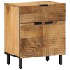 vidaXL Mesa de cabeceira 50x33x60 cm madeira de mangueira maci&ccedil;a