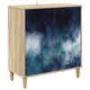 vidaXL Buffet RAALTE Sonoma 69 x 33 x 75 cm Derivados de Madeira