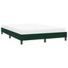 vidaXL Estrutura de cama sem colch&atilde;o 160x220 cm veludo verde-escuro
