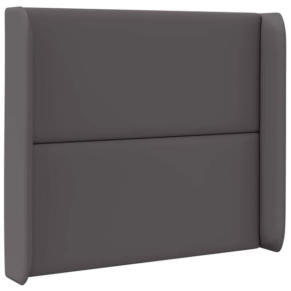 vidaXL Orelha de Cabeceira Cinzeto 80 x 16 x 4 cm PVC