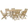 vidaXL 7 pcs conjunto de jantar para jardim madeira de ac&aacute;cia maci&ccedil;a