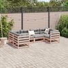 vidaXL 6 pcs conjunto de sof&aacute;s jardim madeira abeto-de-douglas