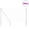 vidaXL Poste de Cerca Prateado 100 x 1,6 m (malha de 36 mm) A&ccedil;o