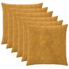 vidaXL Capa almofada 6 pcs HEERLEN Amarelo 60 x 60 cm