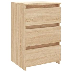 vidaXL Mesa cabeceira 40x35x62,5 cm derivados madeira carvalho sonoma