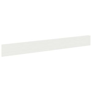 vidaXL Acabamento para Gramado 10 unid. 100 x 12 cm A&ccedil;o Branco